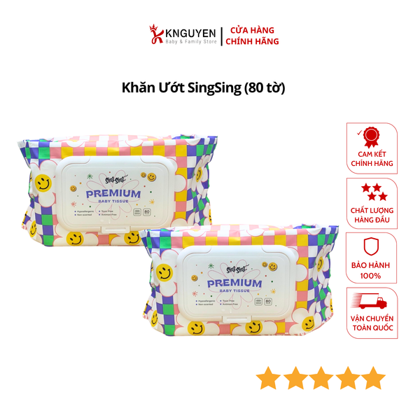  Khăn Ướt SingSing (80 tờ) 