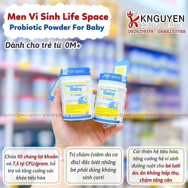  Men vi sinh Úc Life Space Baby 0-3Y 