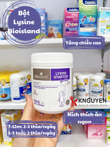  Bột Lysine - Bio island 150g 