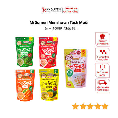  Mì Somen Mensho-an Tách Muối  -100g - (5m+) 