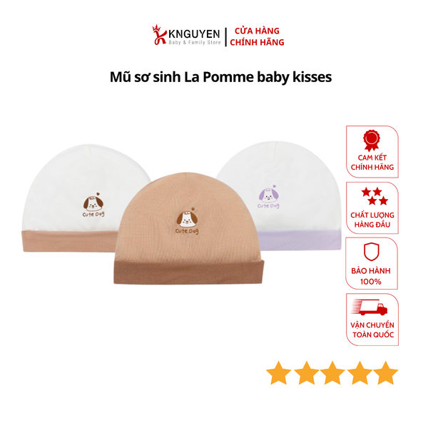  Mũ sơ sinh La Pomme baby kisses 
