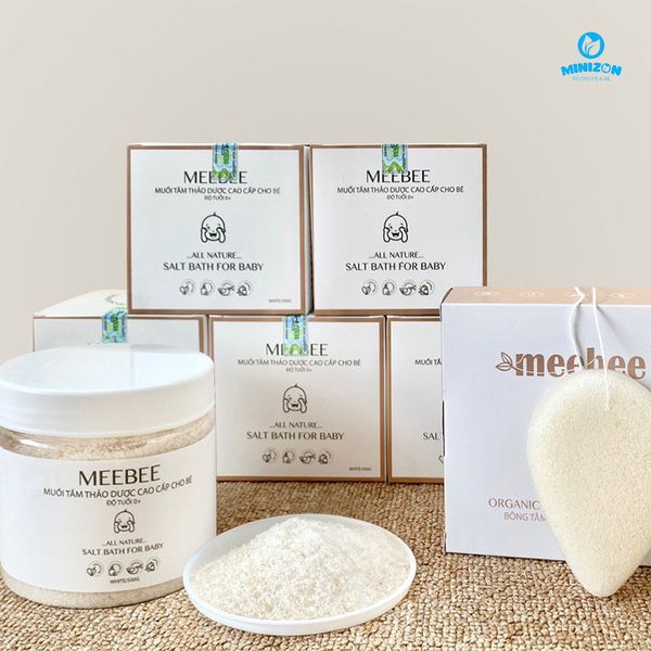 Muối Tắm Thảo Dược Meebee Cho Bé 0+ An Toàn Siêu Thơm 