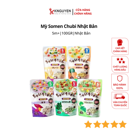  Mỳ Somen Chubi Nhật Bản - 100gr - (5M+) 