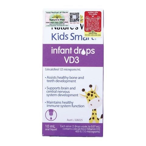  Nature's Way Kids Smart Infant Drops Vd3 - Bổ Sung Vitamin D3 Cho Bé 