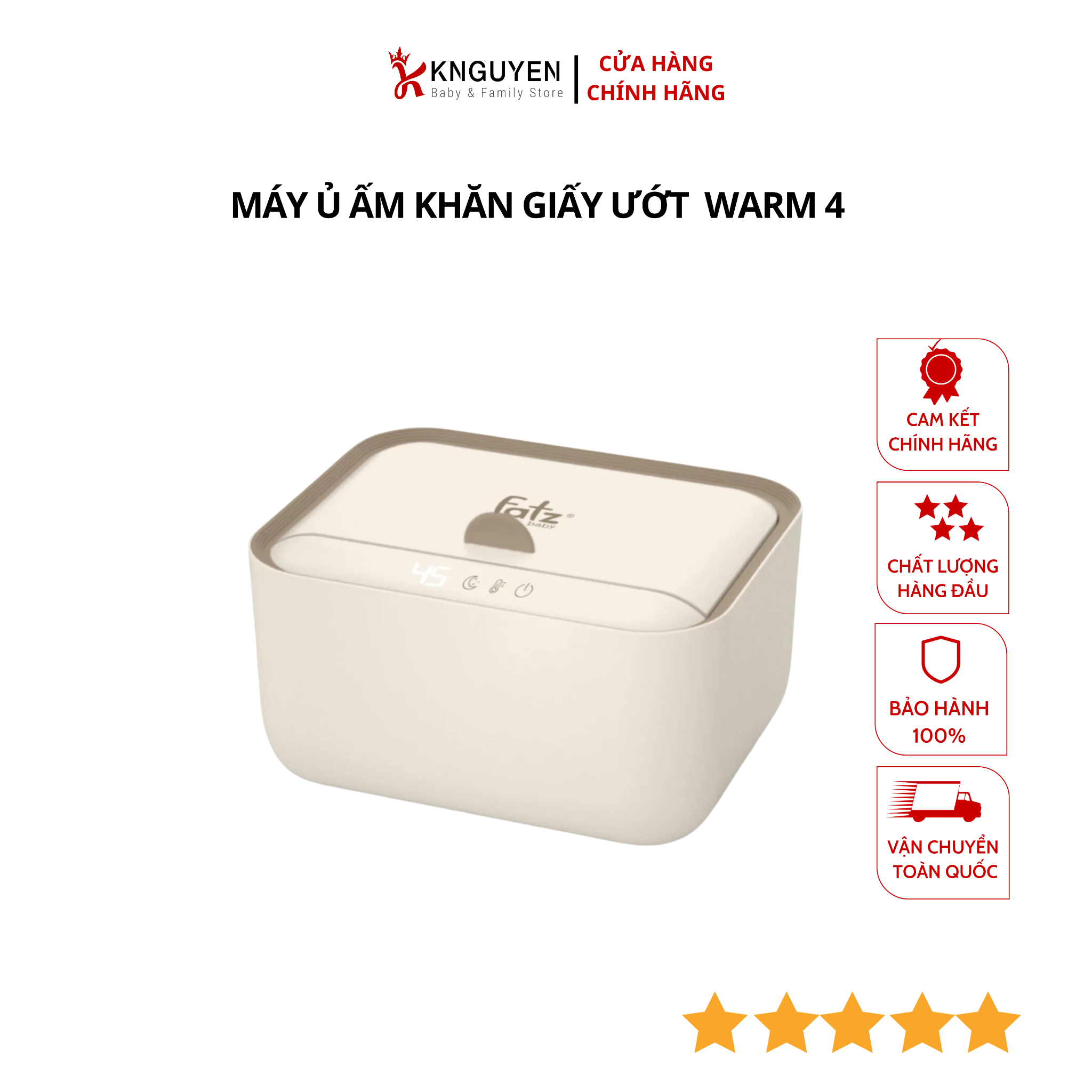  MÁY Ủ ẤM KHĂN GIẤY ƯỚT CHO BÉ WARM 4 