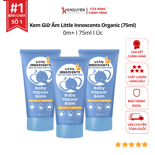  Kem Giữ Ấm Little Innoscents Organic (75ml) 