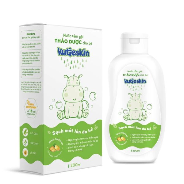 Nước Tắm Gội Thảo Dược Kutieskin 200ml 