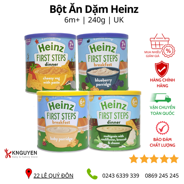  Bột ăn dặm Heinz 200g UK 