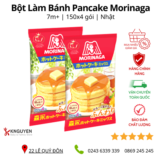  Bột làm bánh pancake Morinaga 600g 