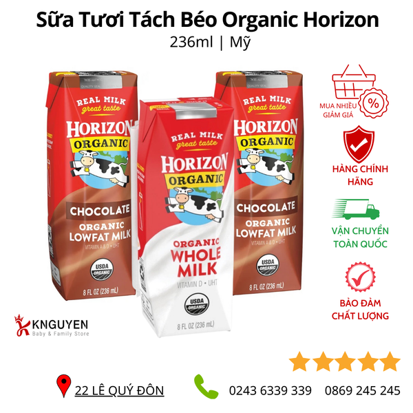  Sữa Tươi Tách Béo Organic Horizon 
