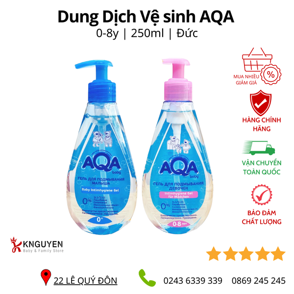  Dung dịch Vệ sinh AQA cho bé từ 0-8 tuổi 