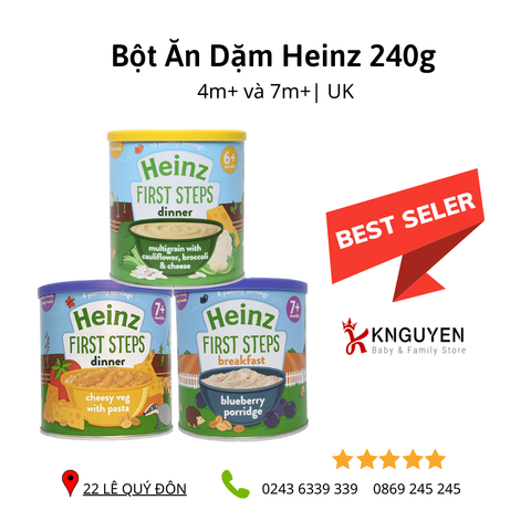  Bột ăn dặm Heinz 200g UK 