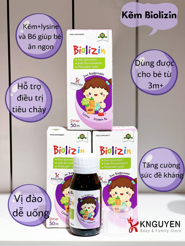  Kẽm Hữu Cơ Biolizin 50ml 