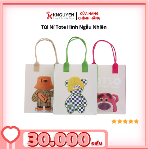  Túi Nỉ Họa Tiết Ngộ Nghĩnh 