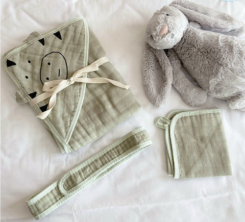  Chăn Ủ Kèm Đai Litemian Chất Xô Organic 4 Lớp Cao Cấp Cho Bé 