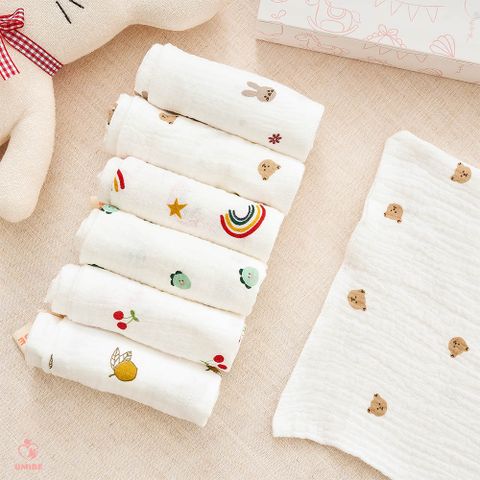  Set 6 Khăn Organic xô tự nhiên cao cấp Umibe 