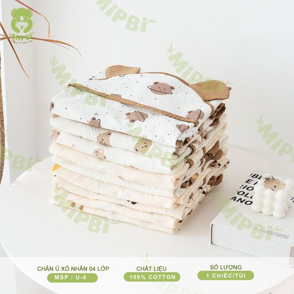 Chăn Ủ Xô Nhăn 4 Lớp Mipbi 