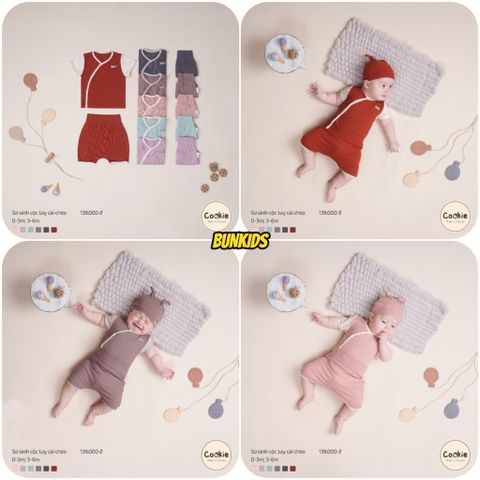  Bộ Cộc Tay Cài Chéo Cookie 