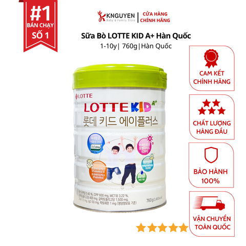  Sữa Bò LOTTE KID A+ Hàn Quốc 