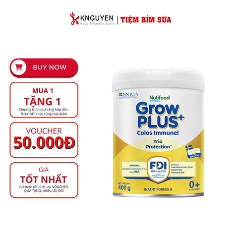  Sữa Grow Plus Colos Immunel Nutifood 400g 