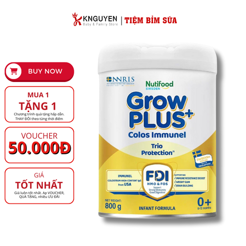  Sữa GrowPlus Colos Immunel Nutifood (800g) 