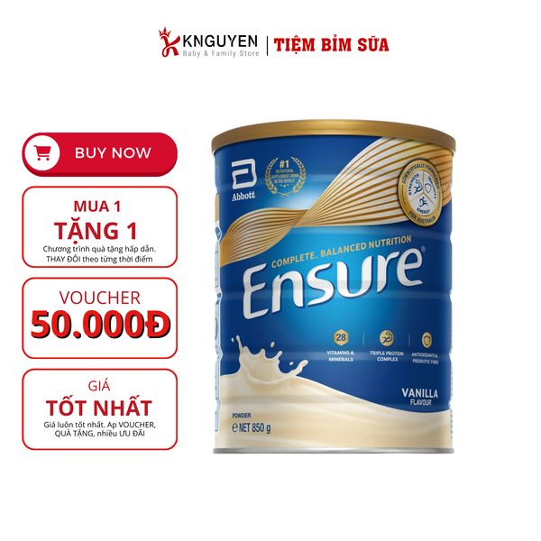  Sữa Ensure Úc 850g 
