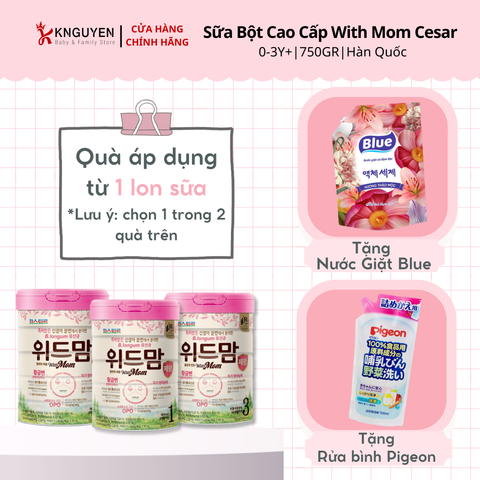  Sữa bột Hàn Quốc cao cấp With Mom Premium (750g) 