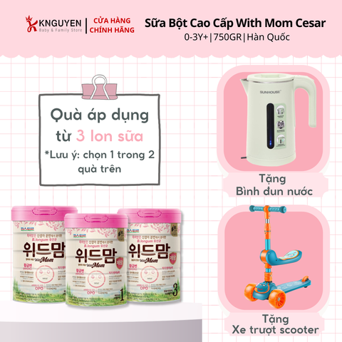  Sữa bột Hàn Quốc cao cấp With Mom Premium (750g) 