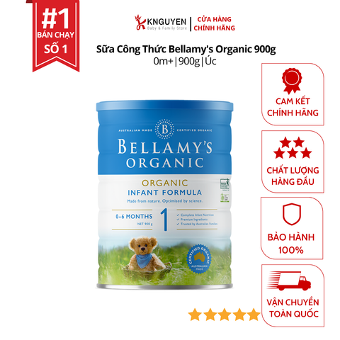  Sữa Công Thức Hữu Cơ Bellamy's Organic 900g 
