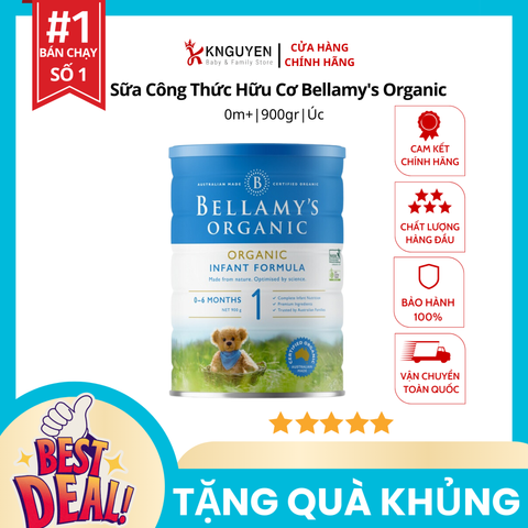  Sữa Công Thức Hữu Cơ Bellamy's Organic 900g 