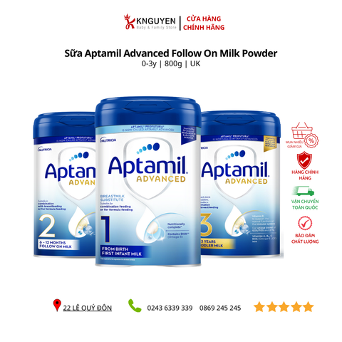  Sữa Aptamil Advanced Follow On Milk Powder 800g 