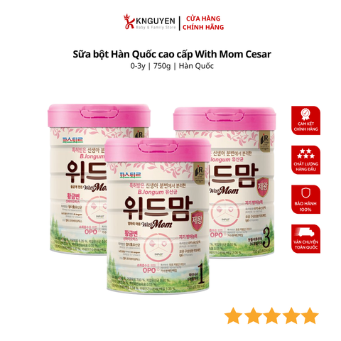  Sữa bột Hàn Quốc cao cấp With Mom Premium (750g) 