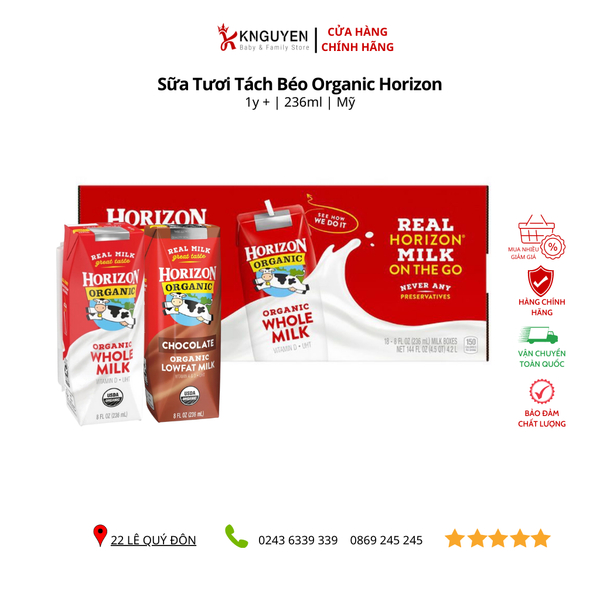  Sữa Tươi Tách Béo Organic Horizon 