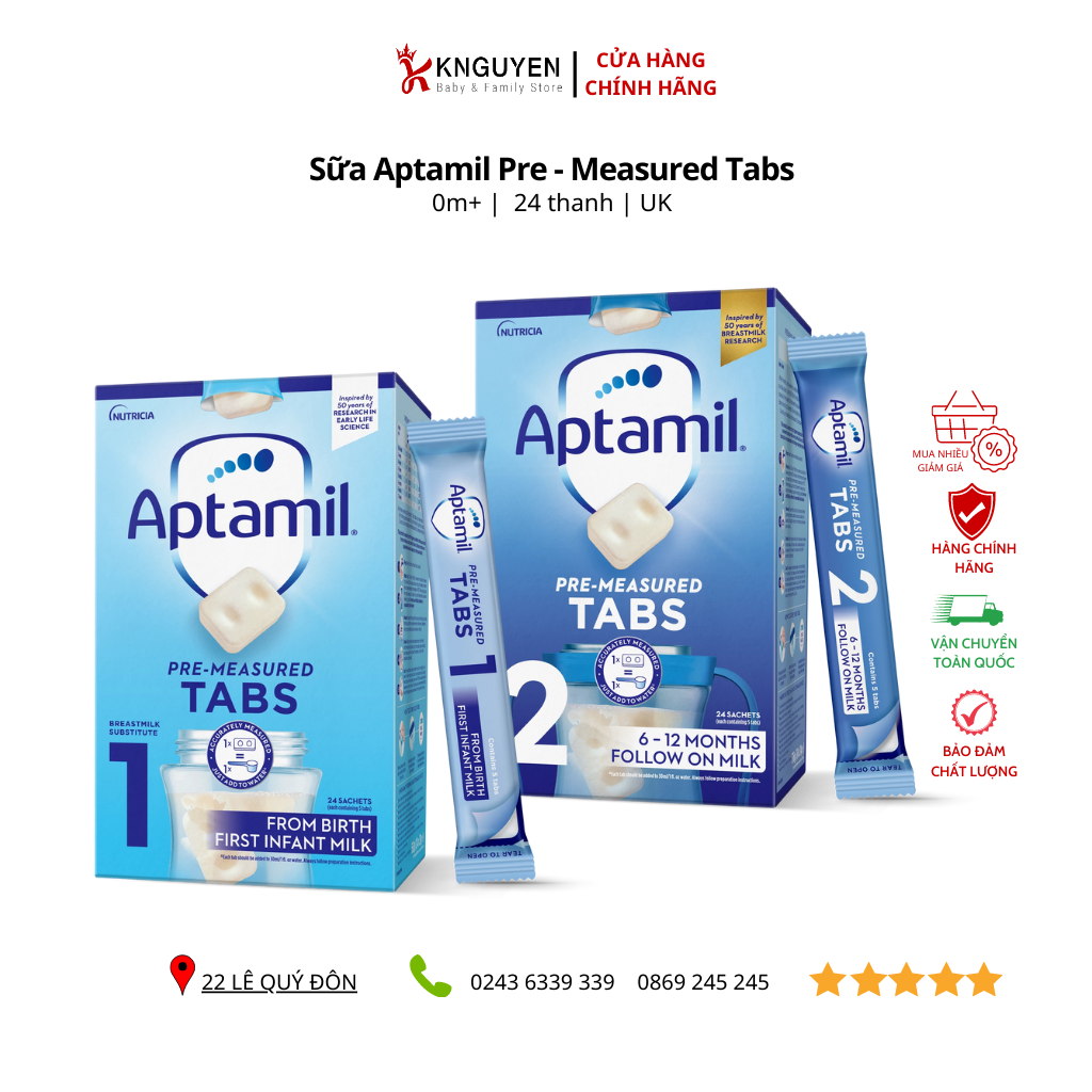 Sữa Aptamil 1 First Baby Milk Formula Tabs from Birth – knguyenstore