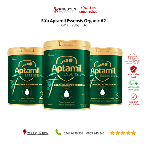  Aptamil Essensis Organic A2 900g Úc 