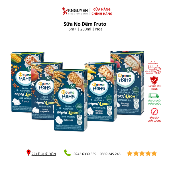  Sữa no Đêm Fruto 200ml (6m+) 
