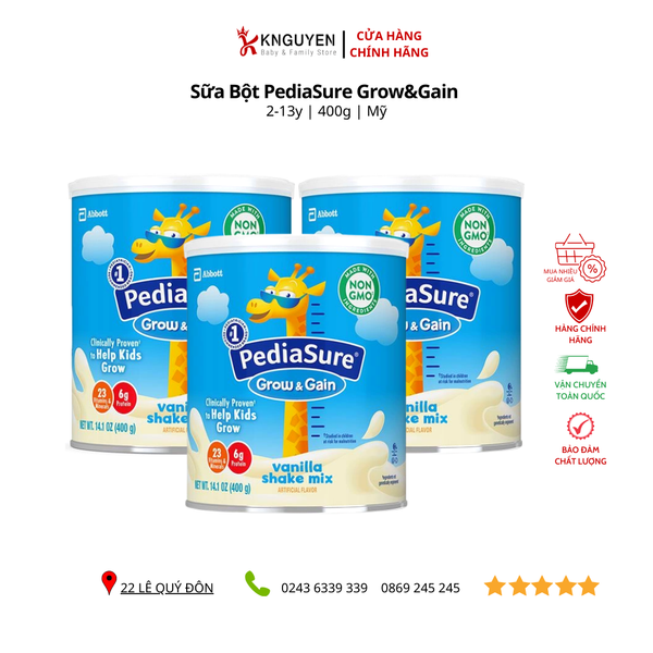  Sữa PediaSure Grow&Gain 400g 