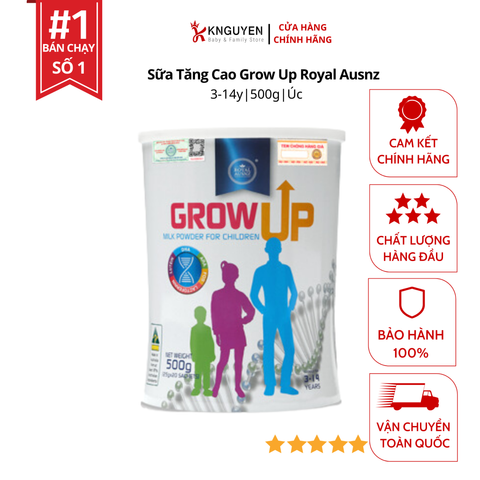  Sữa Tăng Cao Grow Up Royal Ausnz (3-14 tuổi) 