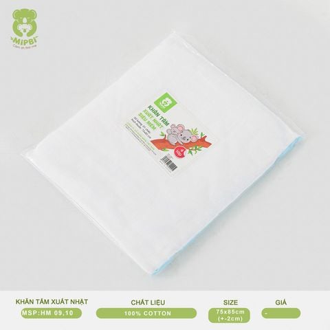  Khăn Tắm Xuất Nhật Siêu Mềm Mipbi - 4 Lớp 75*85cm 