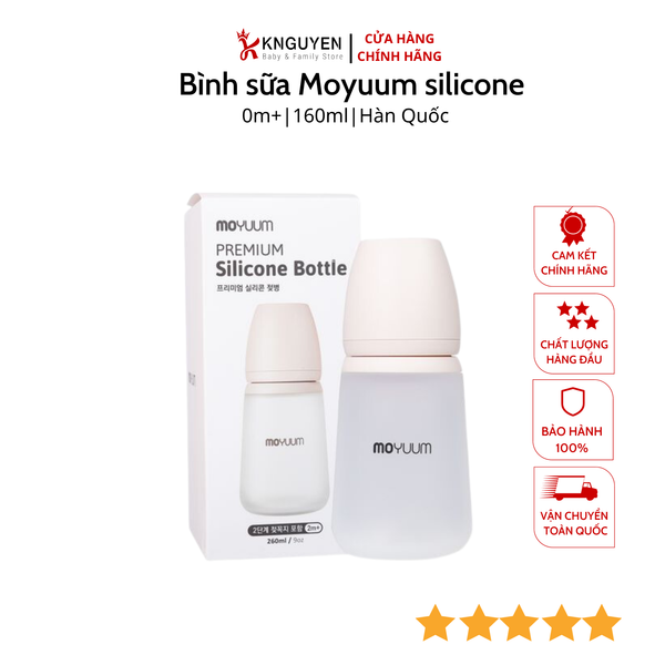  Bình sữa Moyuum silicone 