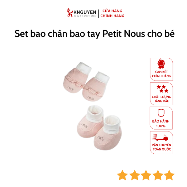  Set bao chân bao tay Petit Nous cho bé 