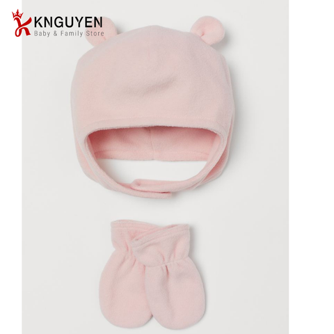  Set mũ kèm găng bé gái 2m-2y 0815102001 