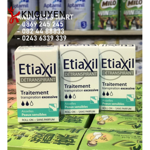  Lăn nách khử mùi đặc trị mồ hôi Etiaxil 15ml 