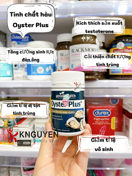  Tinh chất hàu - Oyster Plus Zinc 60 viên 