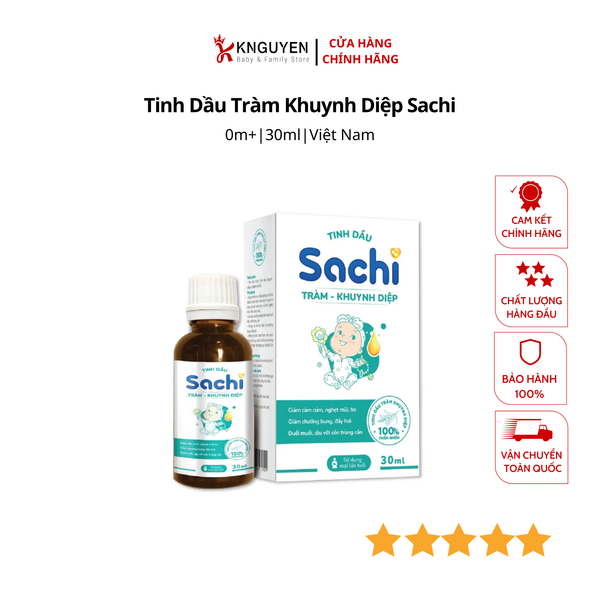  Tinh Dầu Tràm Khuynh Diệp Sachi (30ml) 