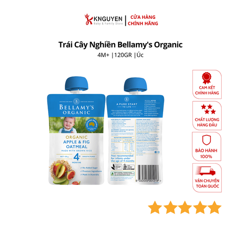  Hoa quả nghiền Bellamy's Organic 