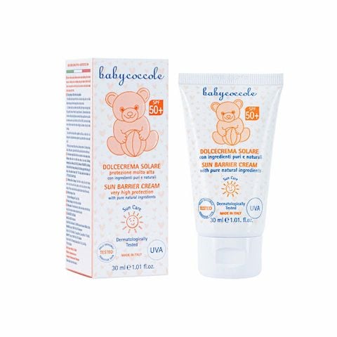  Kem chống nắng SPF50+ Babycoccole 0M+ - 30ml 