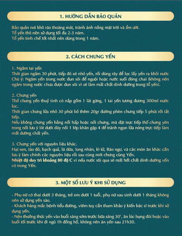  Chân Yến Thô Siêu Phẩm - Túc Nguyên Yến 