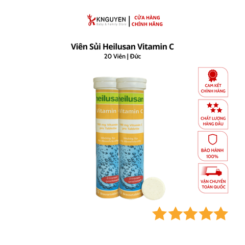  Viên Sủi Heilusan Vitamin C (Tuýp 20 viên) 