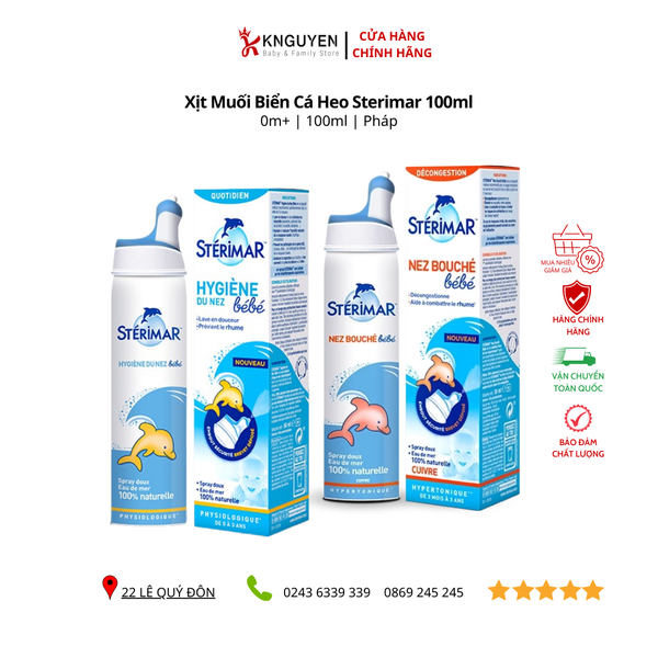  Xịt Muối Biển Cá Heo Sterimar 